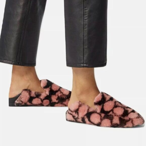 NO BOX Women Coach Holly Signature Shearling Loafers Slipper Size US 7.5 - Picture 2 of 7